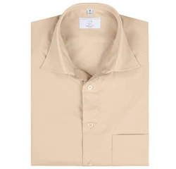 GREIFF Kurzarmhemd BASIC Corporate Hemd Herren Beige