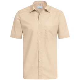Kurzarmhemd Corporate Hemd BASIC Herren OEKO TEX Beige 35/36