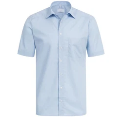 GREIFF Kurzarmhemd BASIC Corporate Hemd Herren Hellblau (35/36)