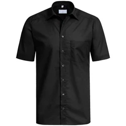 GREIFF Kurzarmhemd BASIC Corporate Hemd Herren Schwarz (35/36)
