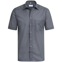 GREIFF Kurzarmhemd BASIC Corporate Hemd Herren Anthrazit (35/36)