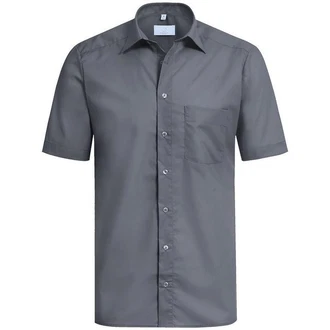 GREIFF Kurzarmhemd BASIC Corporate Hemd Herren Anthrazit (35/36)