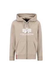 ALPHA INDUSTRIES Sweatjacke Khaki/Braun/Hellgrau/Beige/Grau