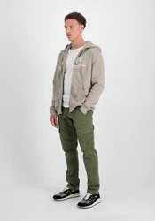 ALPHA INDUSTRIES Sweatjacke Khaki/Braun/Hellgrau/Beige/Grau