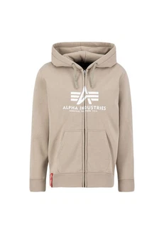 ALPHA INDUSTRIES Sweatjacke Khaki/Braun/Hellgrau/Beige/Grau ALPHA INDUSTRIES Sweatjacke Khaki/Braun/Hellgrau/Beige/Grau