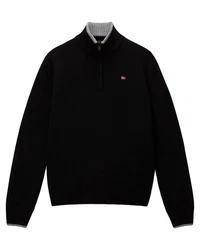 Napapijri Dain Half Zip 5 Strickpullover Schwarz