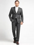 Allthemen Anzug 2 Teilig Slim Fit Herrenanzug Modern Business Dunkelgrau/Dunkelblau/Grau