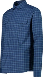 CMP Herren Hemd MAN SHIRT LIGHT BLUE/B.BLUE/LIME