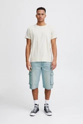 BLEND Shorts Cargojeans Hellblau/Blau