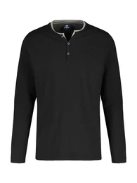 Langarmshirt Langarmshirt mit Serafinokragen