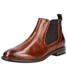 Stiefelette Leder/Textil Stiefelette