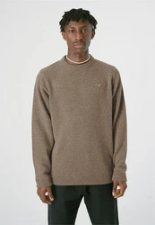 Cleptomanicx Strickpullover Classico Ligull olivgrn