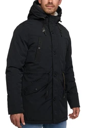 Indicode Langjacke INCallen Dunkelgrau/Dunkelgrün/Schwarz/Khaki/Grau