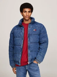 Steppjacke DENIM PUFFER JKT DH6051 mit bestickten Markenlogo auf Brusthhe