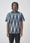 Cleptomanicx Kurzarmhemd Shirt Scratch blau (dunkelblau)/mehrfarbig