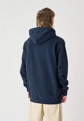 Cleptomanicx Kapuzensweatshirt Boxy Hooded Durst blau/dunkelblau