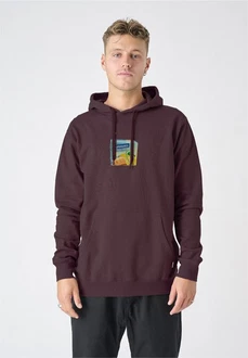Cleptomanicx Kapuzensweatshirt Boxy Hooded Durst Dunkelrot/Bordeaux Cleptomanicx Kapuzensweatshirt Boxy Hooded Durst Dunkelrot/Bordeaux