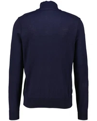 BOSS Strickjacke AVAC_FZ Regular Fit Dunkelblau/Blau