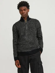 JACK & JONES Pullover 'JCOSpace' Schwarz/Dunkelgrau