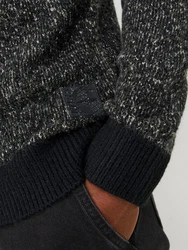 JACK & JONES Pullover 'JCOSpace' Schwarz/Dunkelgrau
