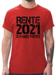 Shirtracer T-Shirt Rente schwarz