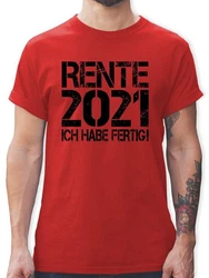 Shirtracer T-Shirt Rente schwarz
