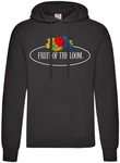Fruit of the Loom Kapuzenpullover Vintage Hooded Sweat Classic Large Logo Print Schwarz/Dunkelgrau/Grau/Mischfarben/Braun/Blau