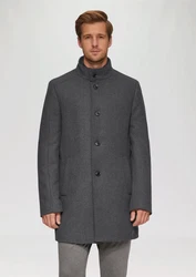 s.Oliver BLACK LABEL Langmantel Mantel mit fixiertem Stepp-Einsatz schwarz