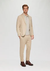 s.Oliver Langarmshirt Poloshirt Slim Fit Khaki/Beige/Braun