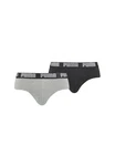 PUMA BODYWEAR BASIC BRIEF Logo Webbund Lila/Grau/Rosa/Dunkelgrau/Braun