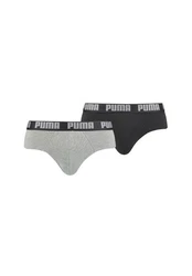 PUMA BODYWEAR BASIC BRIEF Logo Webbund Lila/Grau/Rosa/Dunkelgrau/Braun