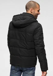 Bruno Banani Steppjacke modischer Stil Schwarz