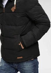 Bruno Banani Steppjacke modischer Stil Schwarz