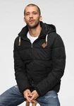Bruno Banani Steppjacke modischer Stil Schwarz