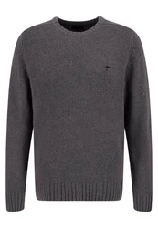 FYNCH-HATTON Rundhalspullover Pullover - Casual Fit Dunkelgrau/Grau