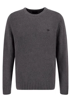 FYNCH-HATTON Rundhalspullover Pullover - Casual Fit Dunkelgrau/Grau