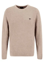 FYNCH-HATTON Rundhalspullover Pullover - Casual Fit Beige/Khaki/Braun