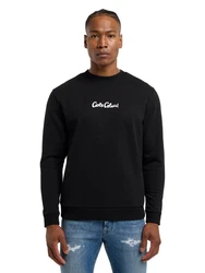 Carlo Colucci Sweatshirt Dioda Schwarz/Gelb/Hellblau