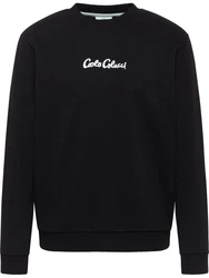 Carlo Colucci Sweatshirt Dioda Schwarz/Gelb/Hellblau