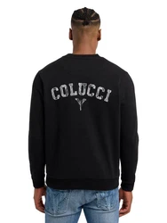 Carlo Colucci Sweatshirt Dioda Schwarz/Gelb/Hellblau