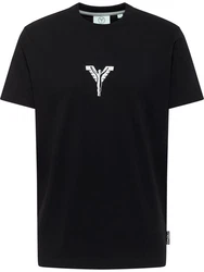 CARLO COLUCCI T-Shirt Dinato Schwarz/Rot