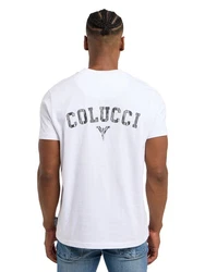 Carlo Colucci T-Shirt Dinardo Weiß/Grau/Gelb/Hellblau/Creme/Grün
