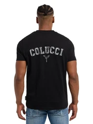 Carlo Colucci T-Shirt Dinardo Schwarz/Hellblau