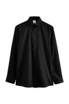 Next Langarmhemd Pflegeleichtes Slim Fit Hemd mit Struktur Schwarz