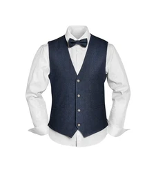 Prince Anzugweste Hellblau/Dunkelblau/Blau