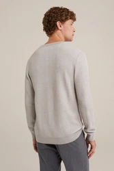 WE Fashion Sweater Braun/Beige/Khaki/Grau/Lila