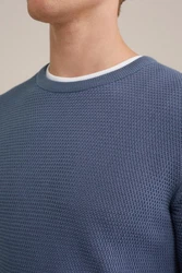 WE Fashion Sweater Dunkelblau/Blau/Grau