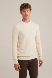 WE Fashion Sweater Khaki/Beige/Weiß/Braun