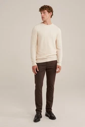 WE Fashion Sweater Khaki/Beige/Weiß/Braun