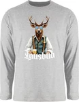 Shirtracer Rundhalsshirt Lausbua Lausbub Schlawiner Lauser Mode für Oktoberfest Herren Grau/Braun/Türkis/Hellgrau